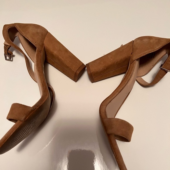 Camel Nude Coloured High Heels in size 6 - Picture 1 of 5